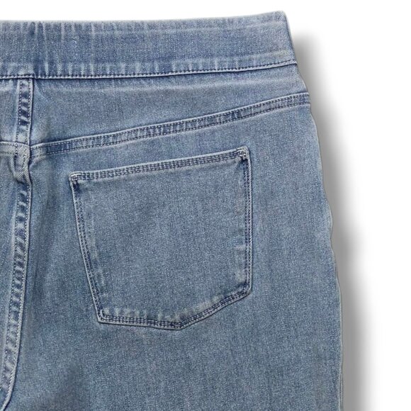 Soft Surroundings Crop Jeans Womens Medium Ultimate Denim Pull On Straight - Picture 6 of 8